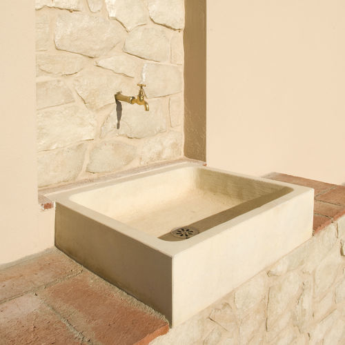 Lavabo da appoggio - PIC6051 - SAS PREFABRICADOS DE HORMIGON SA - in calcestruzzo / da esterno / rettangolare