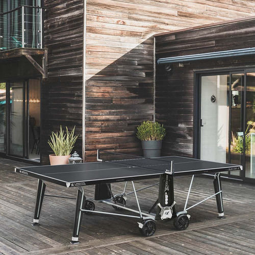 Tavolo da ping-pong per esterni - BLACK CODE ID 2 - Cornilleau - contemporaneo / per uso residenziale / per spazio pubblico