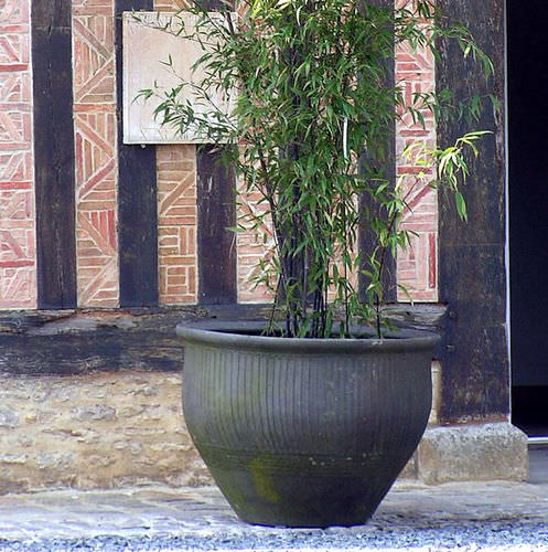 Vaso classico - bca materiaux anciens - in terracotta / in pietra calcarea / nero
