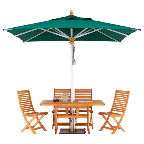 Ombrellone in tessuto - BRAVURA - Woodline Shade Solutions - in alluminio / in acciaio inossidabile / in legno