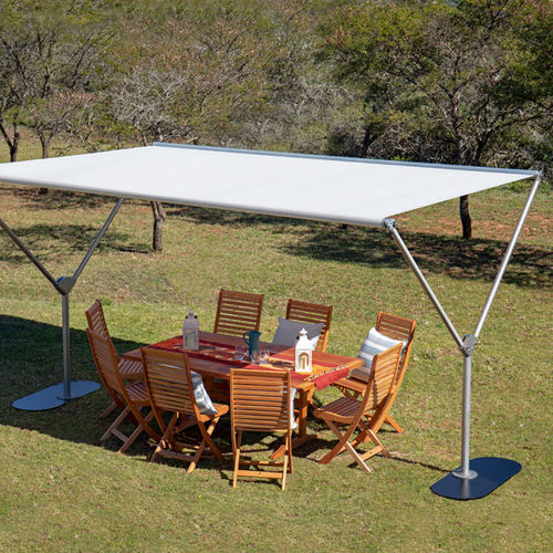 Ombrellone in tessuto - SKY - Woodline Shade Solutions - in acciaio inossidabile / resistente al vento / XXL