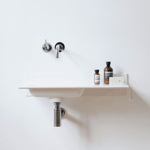 Lavandino sospeso - BLEND - NotOnlyWhite - rettangolare / in Solid Surface