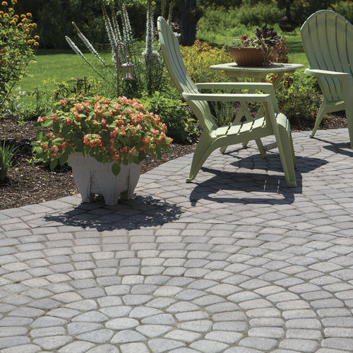 Pavé in calcestruzzo - COBBLESTONE CIRCLE - shaw brick - da esterno / carrabile / antiscivolo