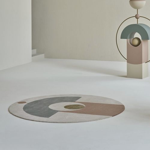 Tappeto contemporaneo - ETERNAL ORB - LINIE DESIGN A/S - a motivi / in seta / in lana della Nuova Zelanda