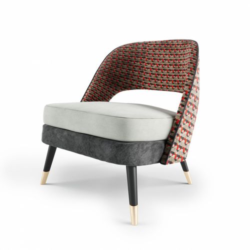 Chauffeuse contemporanea - AVA - Mambo Unlimited Ideas - in pelle / in tessuto / verde