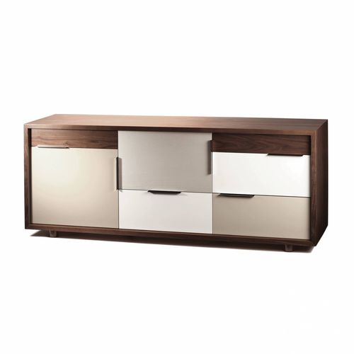 Credenza contemporanea - MUSE - Mambo Unlimited Ideas - in noce / in MDF laccato / in legno compensato