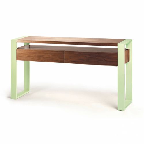 Consolle contemporanea - IRON - Mambo Unlimited Ideas - in metallo / in noce / in legno compensato