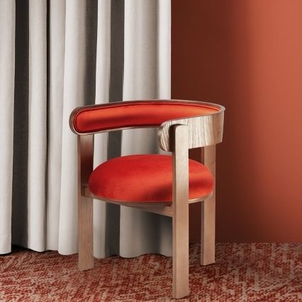 Sedia contemporanea - MOULIN - Mambo Unlimited Ideas - da interno / in tessuto / in pelle