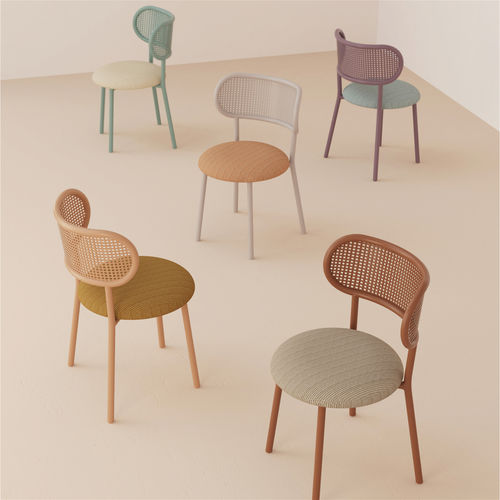 Sedia contemporanea - LOUISE - Mambo Unlimited Ideas - da interno / in tessuto / in pelle