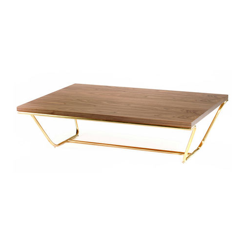 Tavolino basso contemporaneo - SOUL - Mambo Unlimited Ideas - in noce / in MDF laccato / in legno compensato