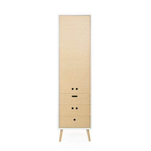 Armadio contemporaneo - NANDOS - DAM - in rovere / in frassino / con ante battenti