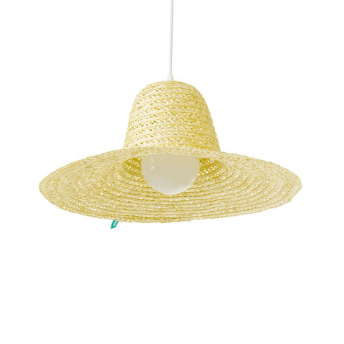 Lampada a sospensione - SARA - DAM - in frassino / in fibra naturale / design originale