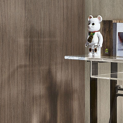 Laminato decorativo aspetto legno - VRB - Greenlam Europe - lucido / testurizzato / liscio
