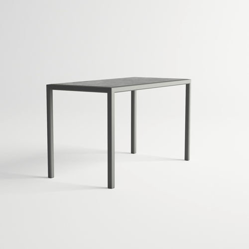 Tavolo alto contemporaneo - VICTUS - 10Deka - in HPL / con supporto in alluminio / rettangolare