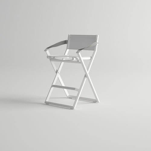 Sedia alta contemporanea - VICTUS - 10Deka - da giardino / in Textilene® / con supporto in alluminio