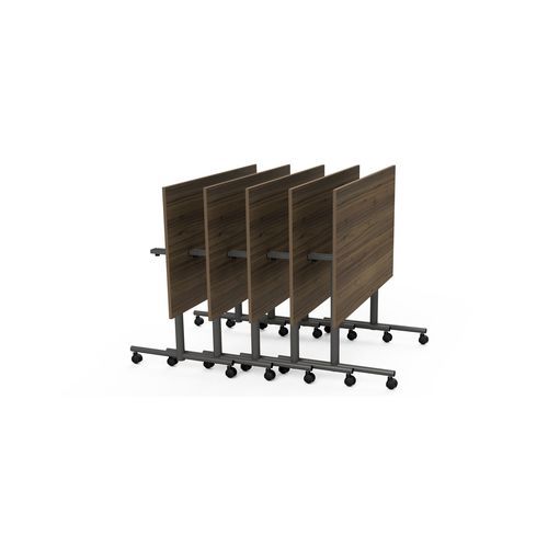Tavolo da riunione contemporaneo - FLIP-TOP - burgessfurniture - impiallacciato in legno / in legno di latifoglie / in HPL