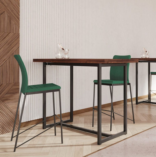 Tavolo contemporaneo - TRANS-POSE® - burgessfurniture - in legno / con supporto in metallo / rettangolare