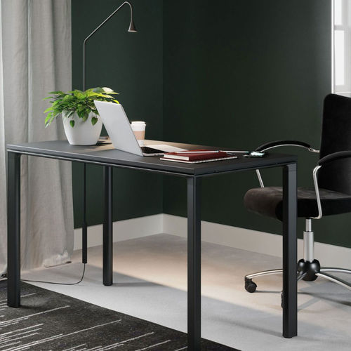 Tavolo contemporaneo - MEET-U® - burgessfurniture - in legno / con supporto in metallo / rettangolare