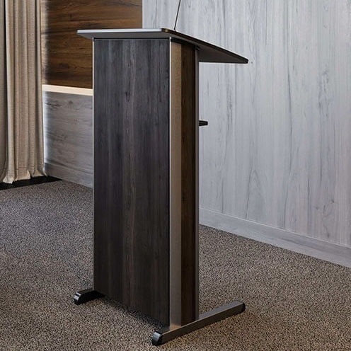 Podio da conferenza - burgessfurniture - seduto-in piedi / in alluminio / in HPL