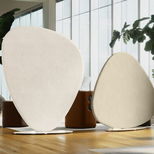 Separatore di spazi in metallo - D360/2 - burgessfurniture - in tessuto / contract / modulare