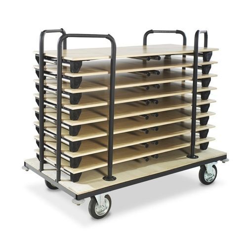 Carrello portatavoli - burgessfurniture - di stoccaggio / contract / di trasporto