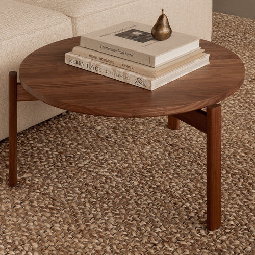 Tavolo d'appoggio contemporaneo - PASSAGE - AUDO - in rovere / in noce / con supporto in legno massiccio