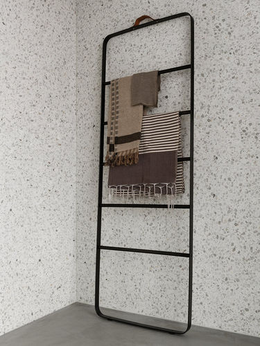 Scala portasalviette - 7800579 - AUDO - da terra / in acciaio / in acciaio con rivestimento a polvere