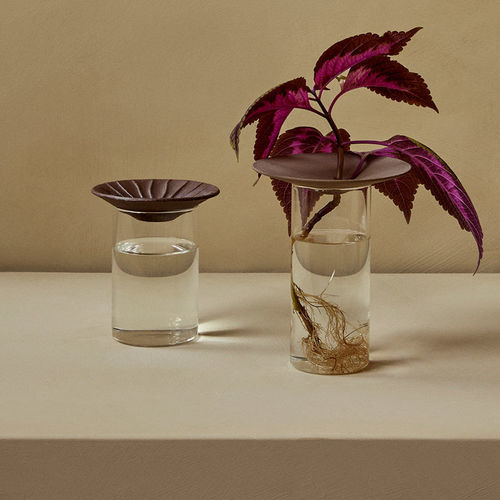 Vaso contemporaneo - CRESCO  - AUDO - in ceramica / in vetro / in gres