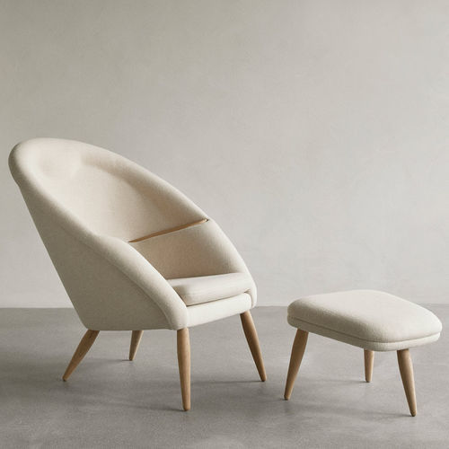 Poltrona contemporanea - ODA - AUDO - in tessuto / in legno compensato / con cuscino rimovibile