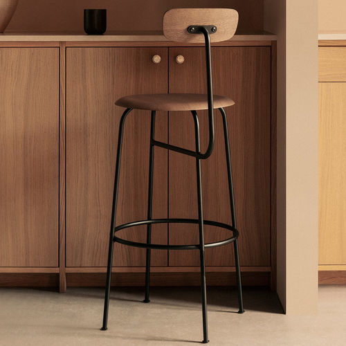 Sedia alta contemporanea - AFTEROOM - AUDO - da interno / in tessuto / in legno compensato