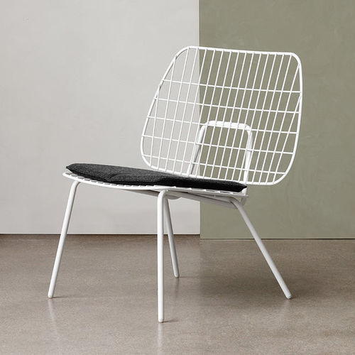 Poltrona contemporanea - WM STRING - AUDO - in tessuto / in acciaio con rivestimento a polvere / in acciaio con rivestimento a polvere