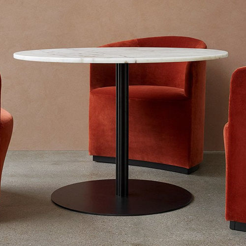 Tavolo da pranzo contemporaneo - HARBOUR - AUDO - in rovere / in linoleum / con supporto in alluminio