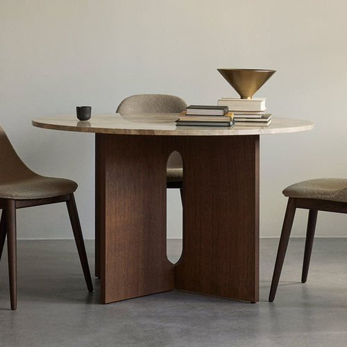 Tavolo da pranzo contemporaneo - ANDROGYNE  - AUDO - in rovere / in MDF / in gres