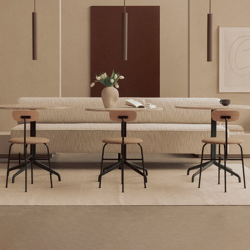 Sedia da pranzo contemporanea - AFTEROOM - AUDO - da interno / in tessuto / in legno compensato