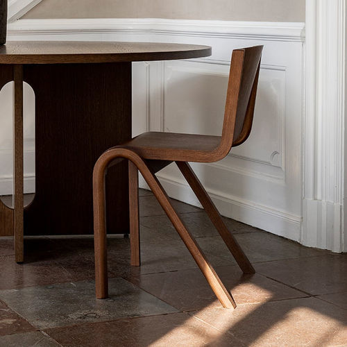 Sedia da pranzo contemporanea - READY  - AUDO - da interno / da esterno / in rovere
