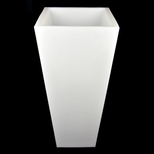 Fioriera in polietilene rotostampato - RAMSES - ROTOMOD DESIGN - luminosa / contemporanea / bianca