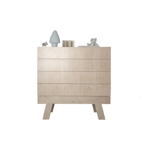 Cassettone contemporaneo - NIDO  - KRETHAUS - con finitura ontano / con cassetti / con contenitore