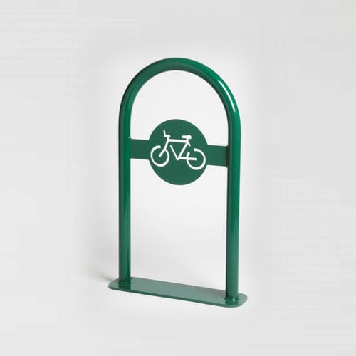 Rastrelliera per biciclette a pavimento - LOGO HOOP - Brasco International Inc. - per spazi pubblici / in alluminio / professionale