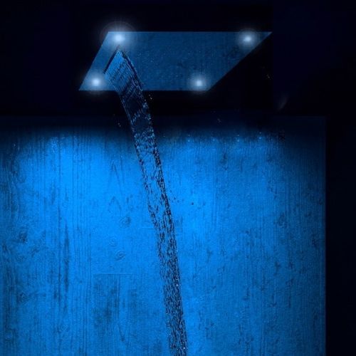 Soffione doccia da incasso a soffitto - SPA 42 - Aquademy - quadrato / a pioggia / a cascata