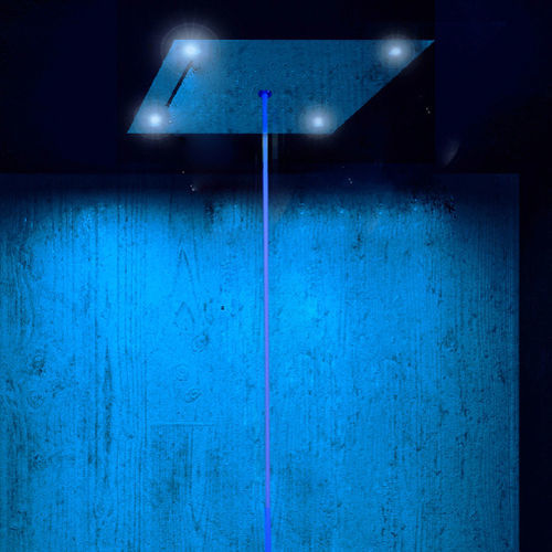 Soffione doccia da incasso a soffitto - SPA 42 TOPSPOUT - Aquademy - quadrato / a pioggia / a cascata