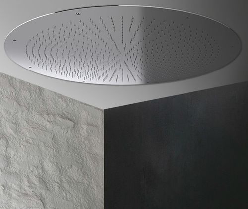 Soffione doccia da incasso a soffitto - ONE  - Aquademy - rotondo / a pioggia