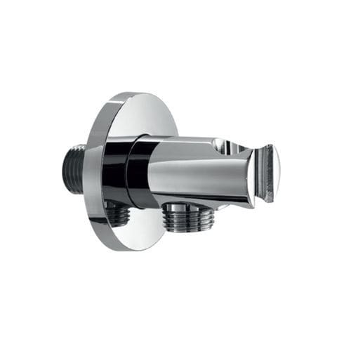 Rubinetto da doccia - TONDO - Aquademy - da parete / in ottone cromato / da bagno