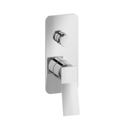 Miscelatore da doccia - QUADRO 2 WAY - Aquademy - da parete / in ottone cromato / da bagno