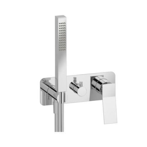 Miscelatore da doccia - QUADRO 3 WAY - Aquademy - da parete / in ottone cromato / da bagno