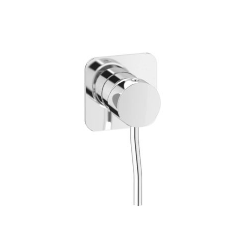 Miscelatore da doccia - TONDO 1 WAY - Aquademy - da parete / in ottone cromato / da bagno