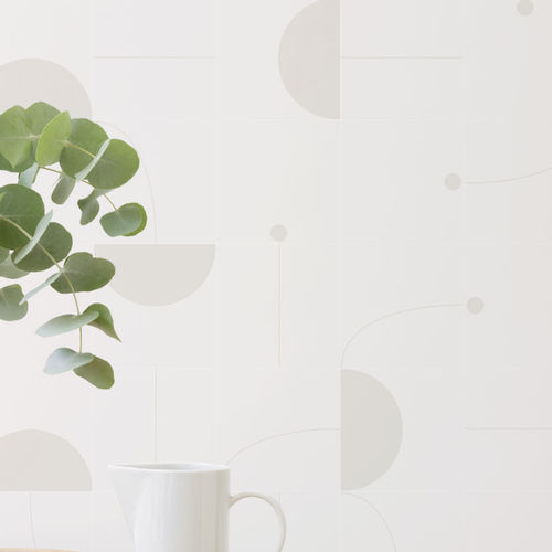 Carta da parati contemporanea - JAIME HAYON TILES GREY - Eco - a motivi / aspetto piastrelle