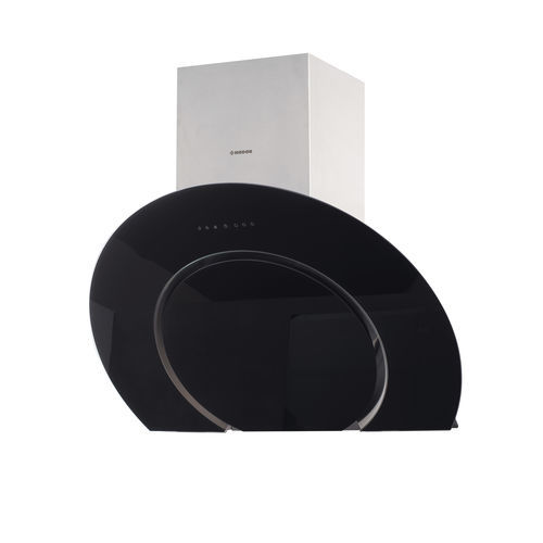 Cappa a muro - O2 - Nodor - con condotto / con illuminazione integrata / design originale