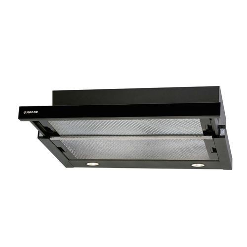 Cappa da incasso - EXTENDER GLASS - Nodor - con illuminazione integrata / a scomparsa / classe C