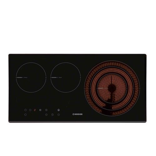 Piano cottura in vetroceramica - V 2170 SL BK - Nodor - elettrico / 3 fuochi / da incasso