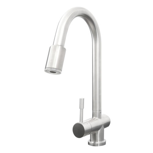 Miscelatore da appoggio - FLAMINGO - Nodor - in acciaio inossidabile / per cucina / 1 foro